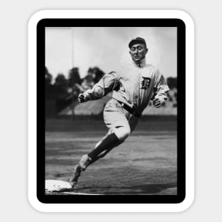 Ty Cobb Rounding Third Sticker